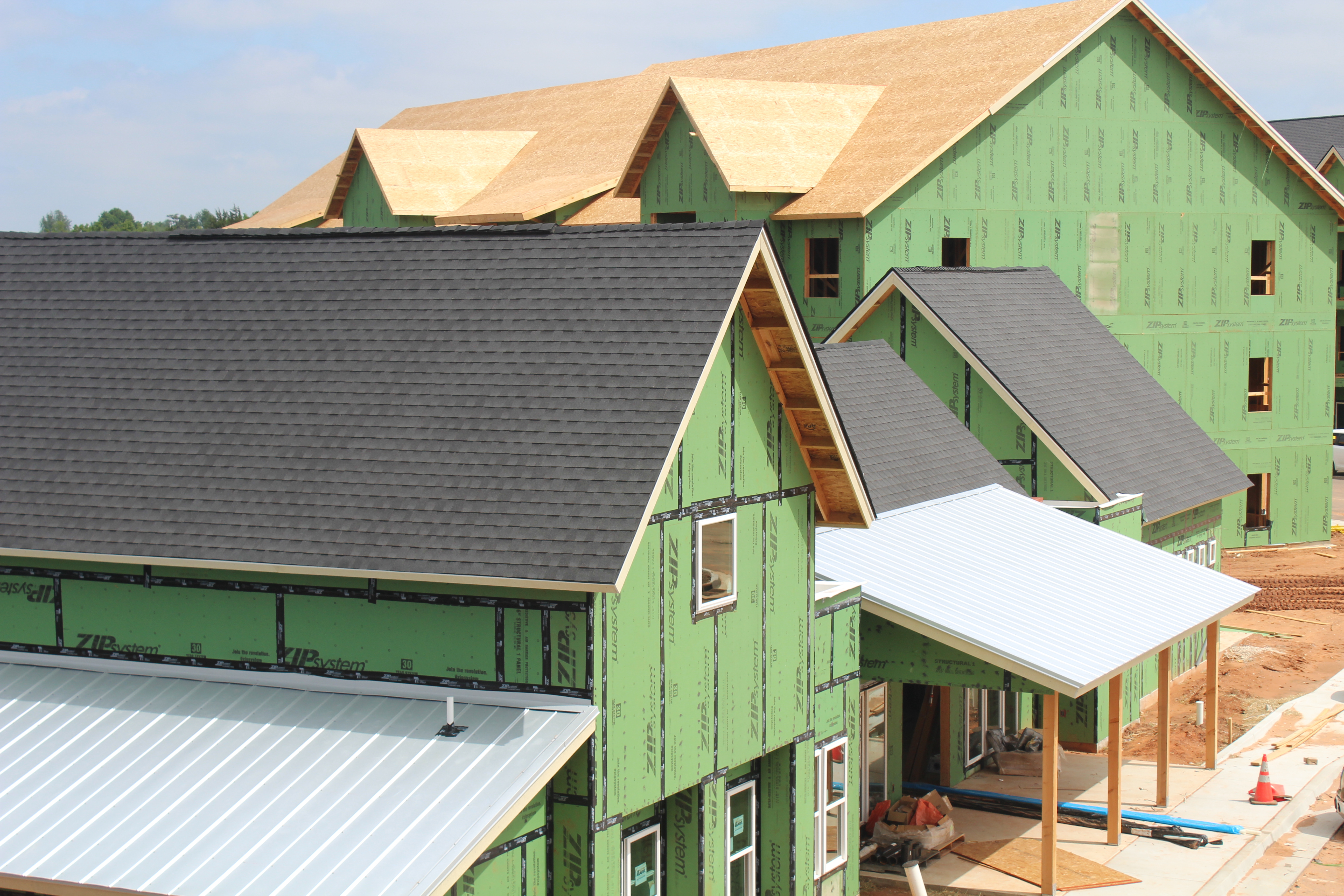 Clean gable shingle detail